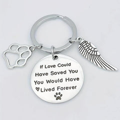 Pet Memorial Sympathy Keychain for Dog Loss