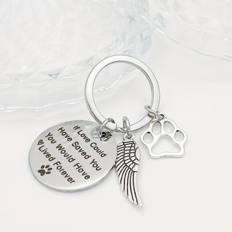 Pet Memorial Sympathy Keychain for Dog Loss