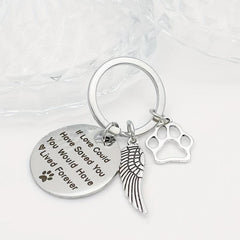 Pet Memorial Sympathy Keychain for Dog Loss