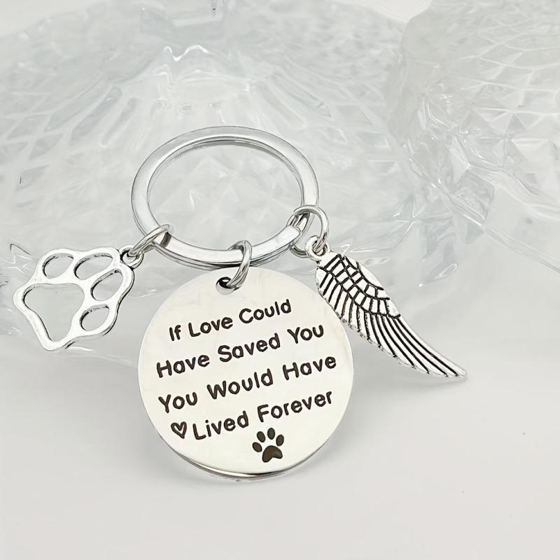 Pet Memorial Sympathy Keychain for Dog Loss