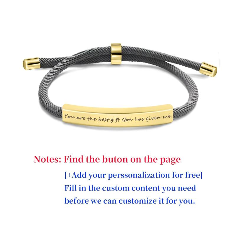 Personalized Stainless Steel Pet Name Bracelet