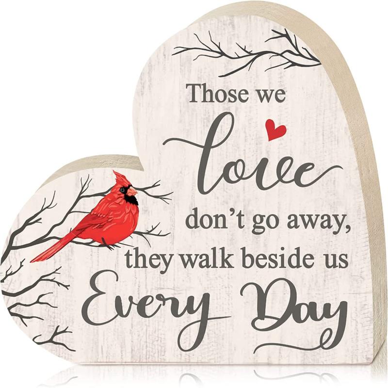 Heart Shaped Wood Pet Memorial Remembrance Plague