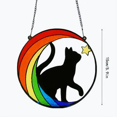 Rainbow Bridge Dog Memorial Acrylic Sun Catcher Sympathy Gift