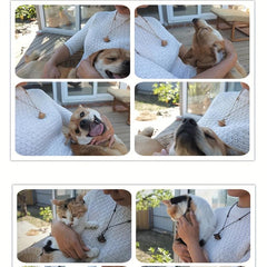 Wooden Pet Fur Memorial Planet Necklace - Pet Memorial Supply