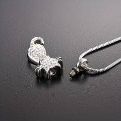 Stainless Steel Pet Cremation Urn Necklace for Ashes
