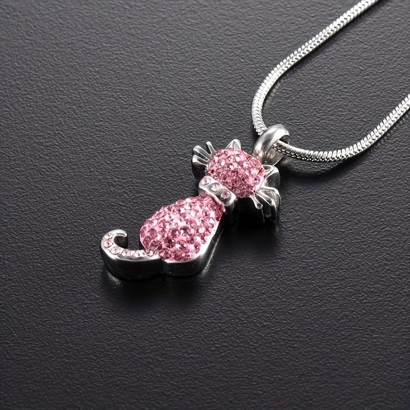 Stainless Steel Pet Cremation Urn Necklace for Ashes