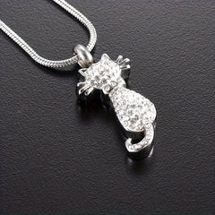 Stainless Steel Pet Cremation Urn Necklace for Ashes