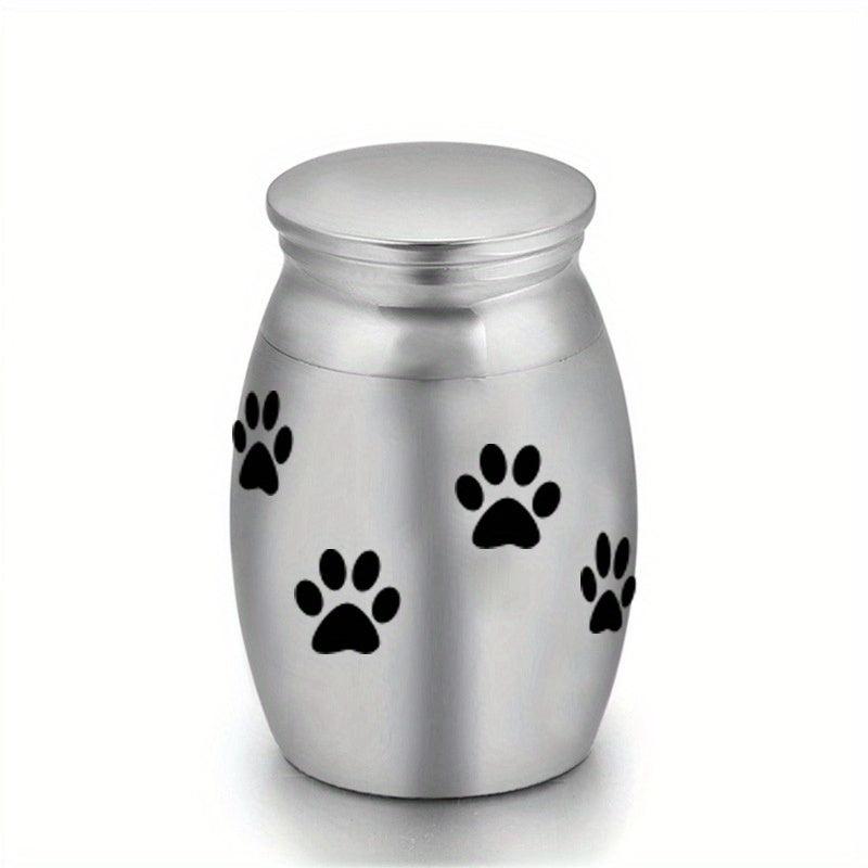 Stainless Steel Cat Ashes Container Pet Memorial Cremation Urn