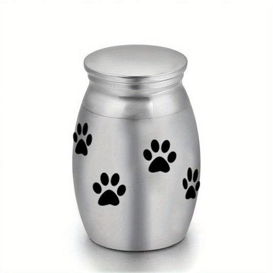 Stainless Steel Cat Ashes Container Pet Memorial Cremation Urn