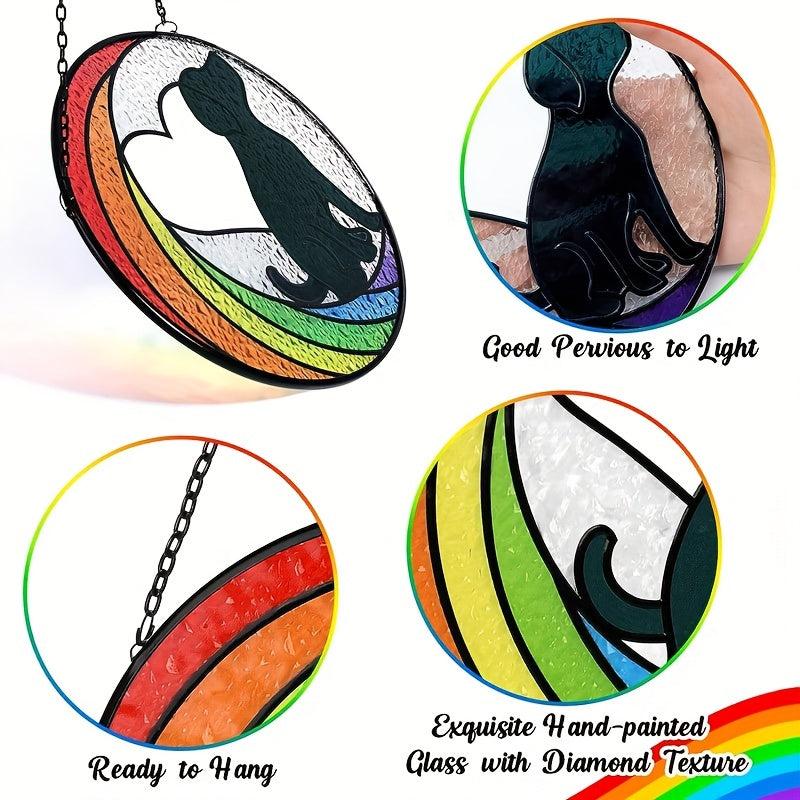 Heart Dog Pattern Acrylic Pendant Necklace