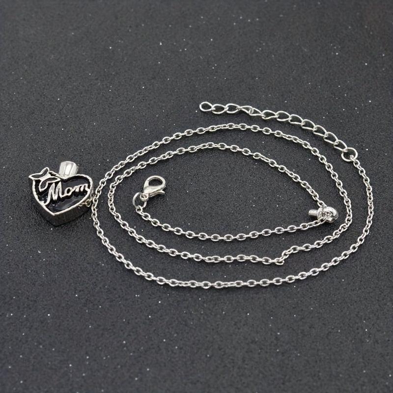 Heart Charm Pet Dog Memorial Funeral Urn For Ashes Necklace Pendant Keepsake