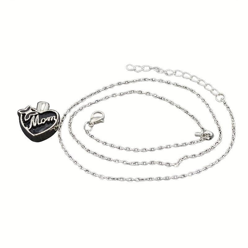 Heart Charm Pet Dog Memorial Funeral Urn For Ashes Necklace Pendant Keepsake