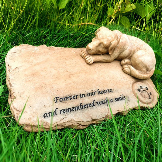 Pet Cat & Dog Memorial Tombstone Resin Ornaments