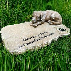 Pet Cat & Dog Memorial Tombstone Resin Ornaments