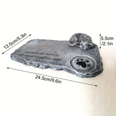 Pet Cat & Dog Memorial Tombstone Resin Ornaments