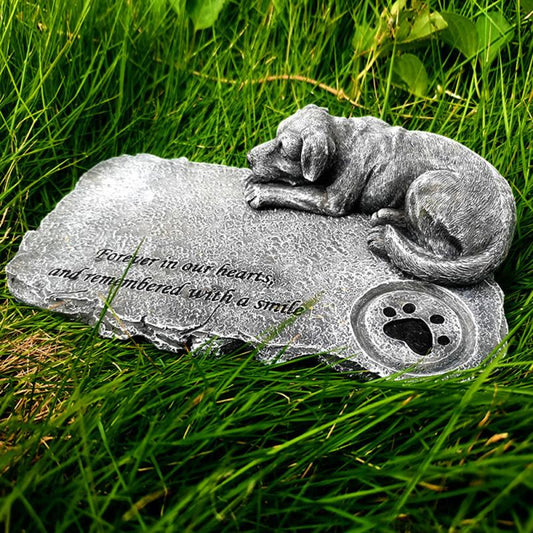 Pet Cat & Dog Memorial Tombstone Resin Ornaments