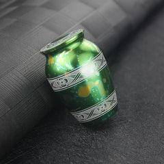 Colorful Cremation Urn Flower Stripe Pet Keepsake