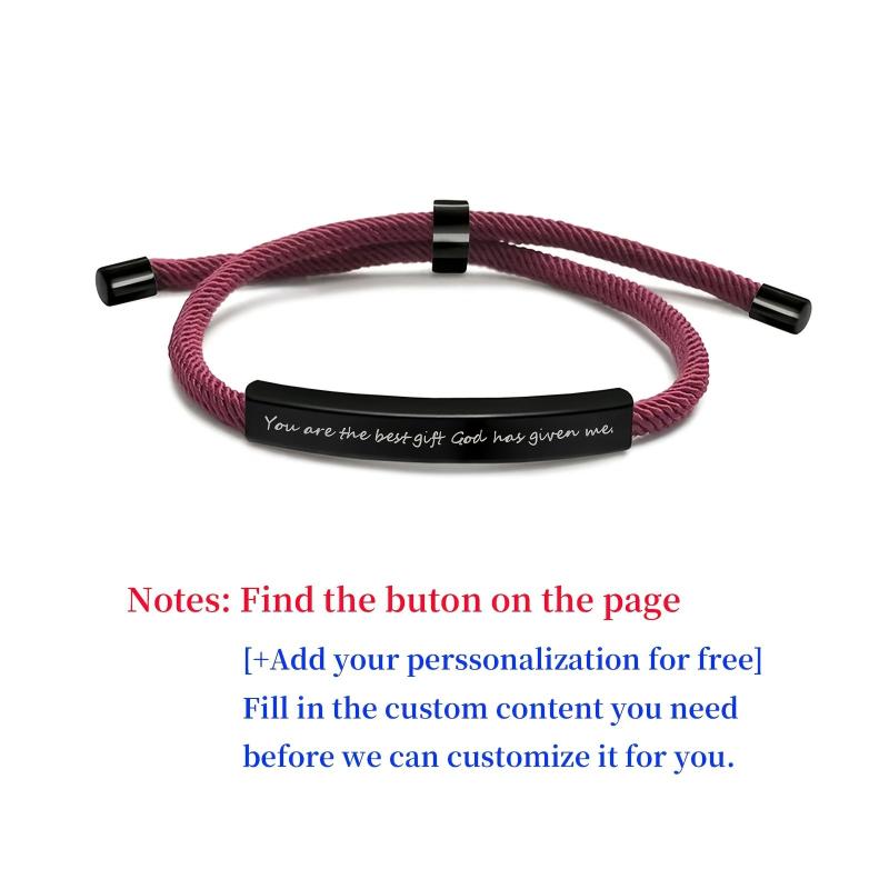 Personalized Stainless Steel Pet Name Bracelet