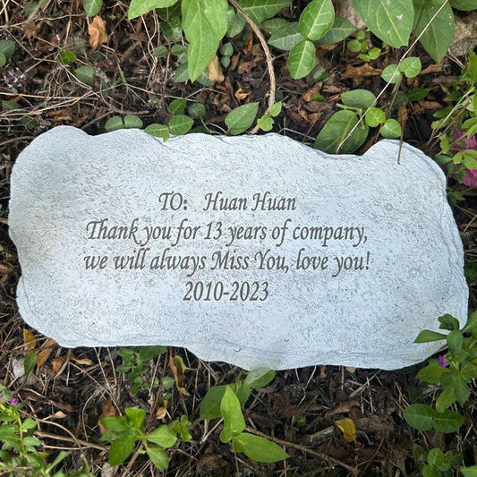 Custom Pet Dog Memorial Stone - Personalized Tombstone