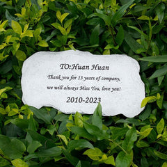 Custom Pet Dog Memorial Stone - Personalized Tombstone