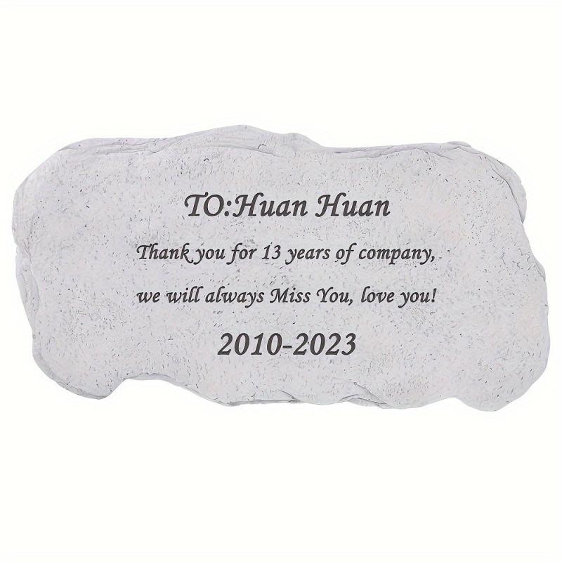 Custom Pet Dog Memorial Stone - Personalized Tombstone