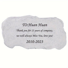 Custom Pet Dog Memorial Stone - Personalized Tombstone