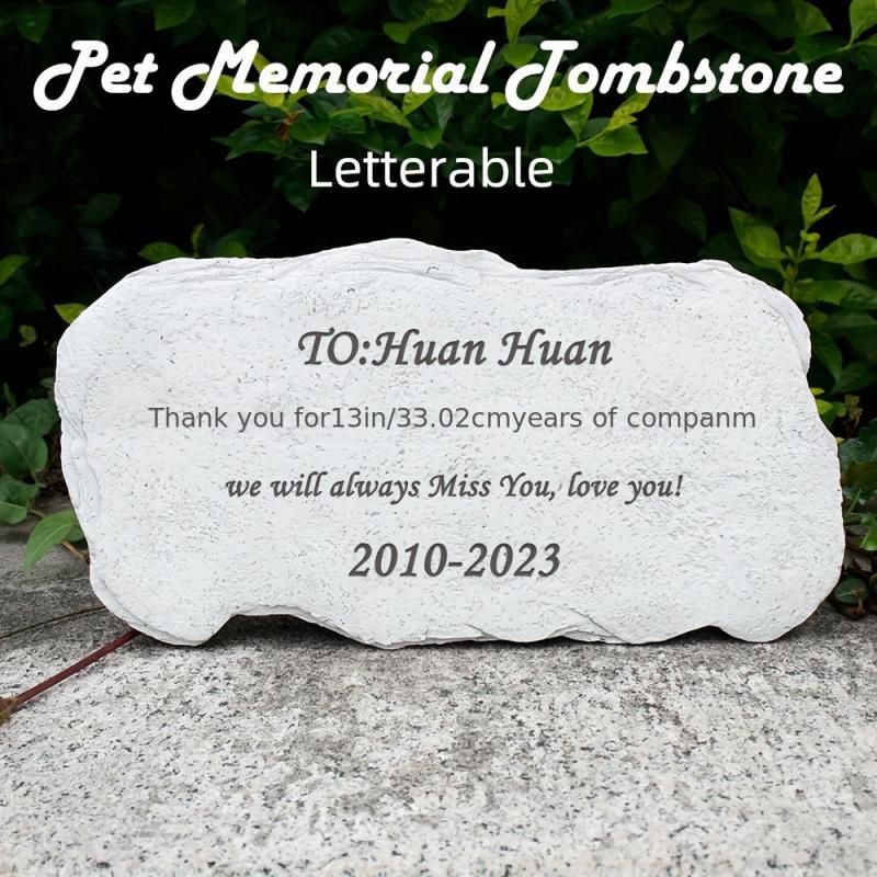 Custom Pet Dog Memorial Stone - Personalized Tombstone