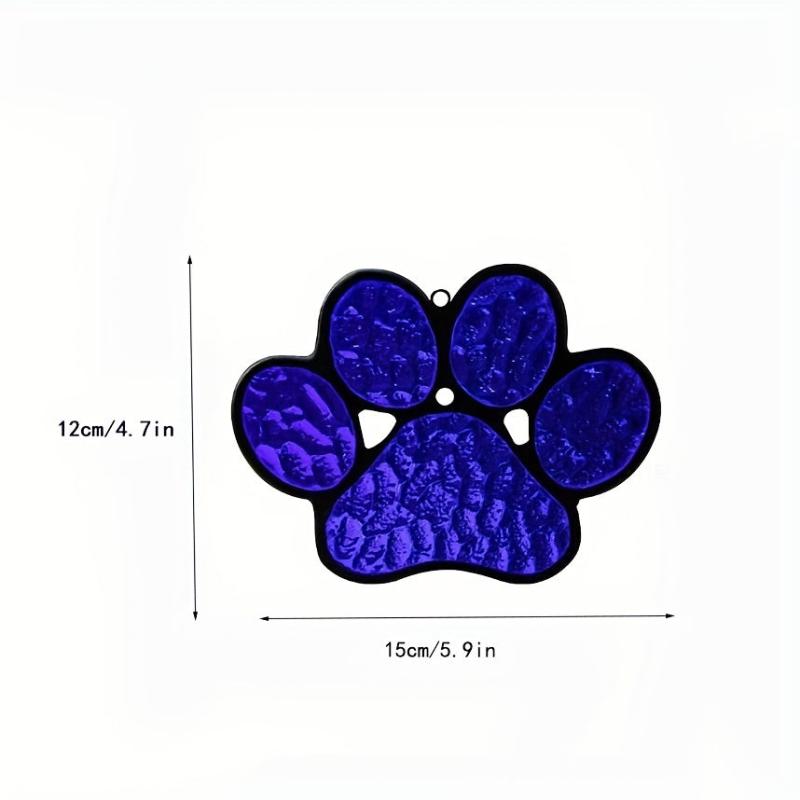 Pet Paw Print Hanging Ornament for Windows - Dog Memorial