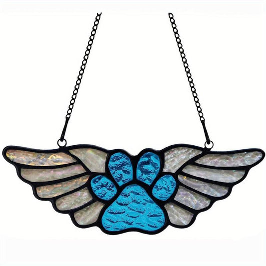 Pet Paw Print Hanging Ornament for Windows - Dog Memorial