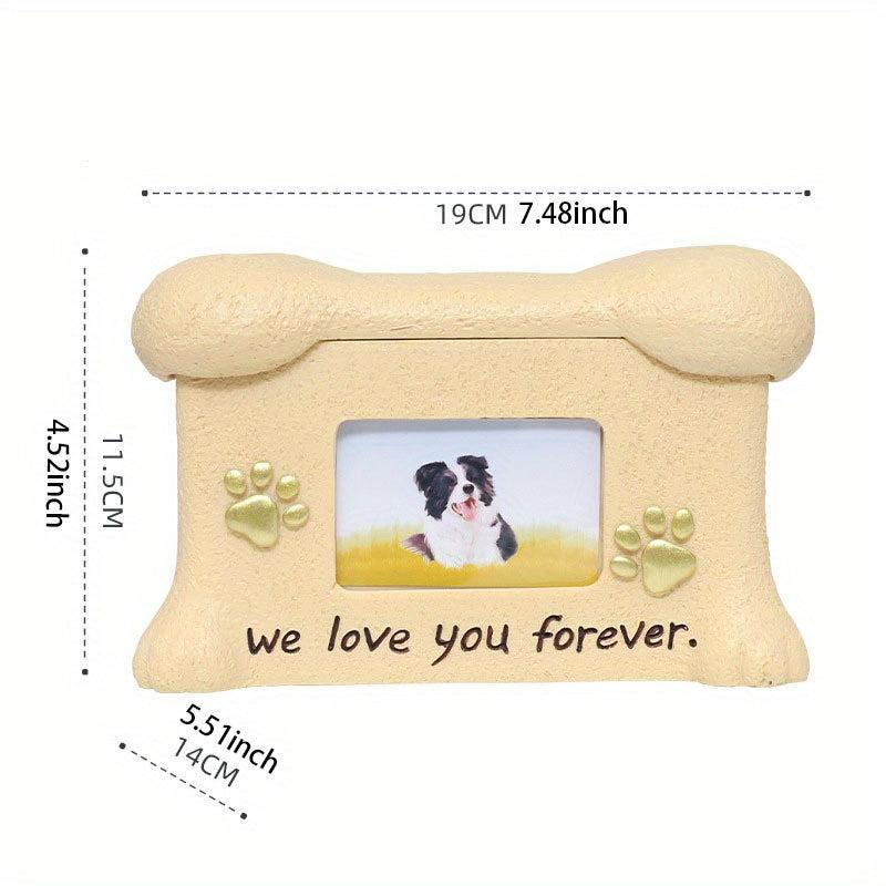Resin Pet Cremation Box Dog Cat Memorial Love Of Dog Cat Angels