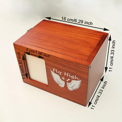Pet Cremation Wooden Urn with Photo Frame