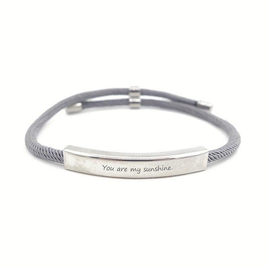 Personalized Stainless Steel Braided Pet Bracelet Engraved Accessory