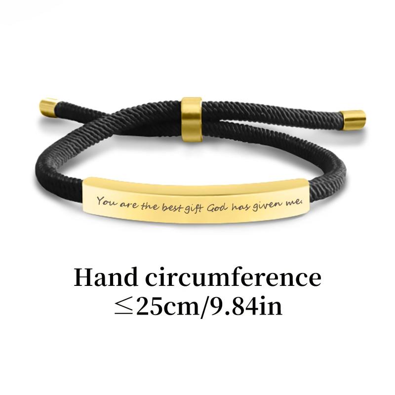 Personalized Pet Name Stainless Steel Bracelet