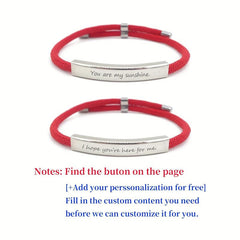 Customized Stainless Steel Pet Bracelet with Engraved Name
