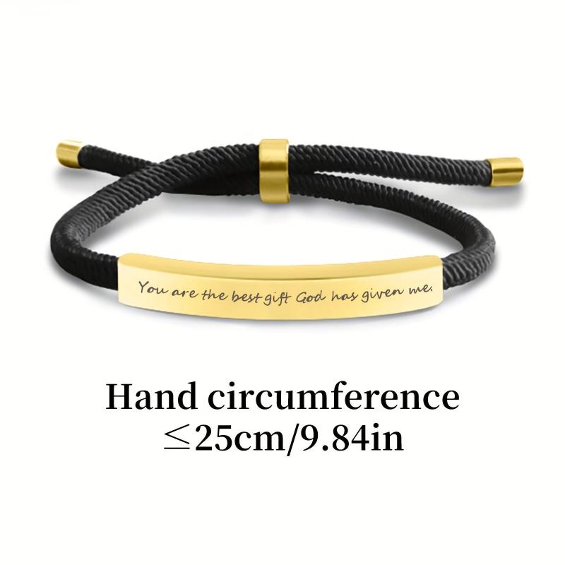 Personalized Stainless Steel Pet Name Bracelet