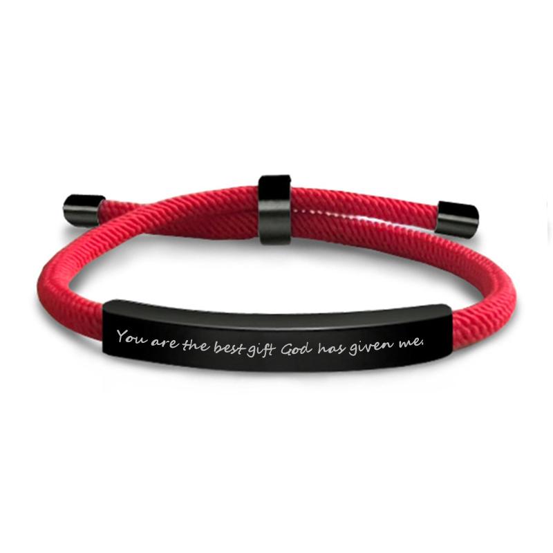 Personalized Stainless Steel Pet Name Engraving Bracelet