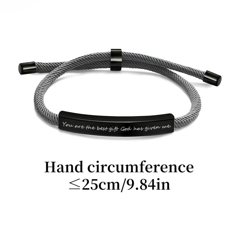 Personalized Stainless Steel Pet Name Engraving Bracelet