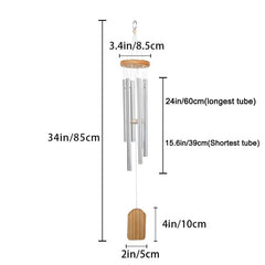 Personalized Cat Dog Memorial Wind Chime Rich Sound Metal Garden Pendant