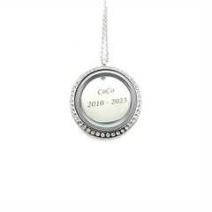 Personalized Screw Cap Pet Memorial Pendant with Name Plate