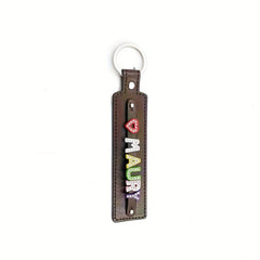 Personalized Pet Memorial Keychain with Rhinestone Letters