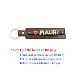 Personalized Pet Memorial Keychain with Rhinestone Letters