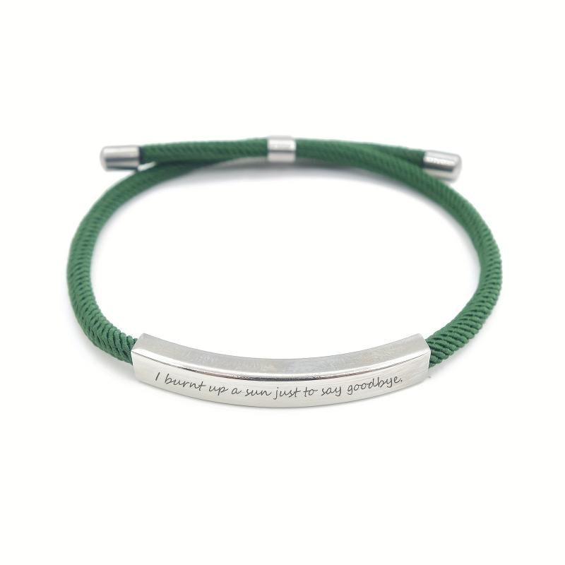 Custom Stainless Steel Pet Bracelet with Name Engraving