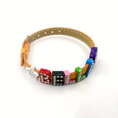 Personalized Pet Memorial Bracelet with Rhinestone Letters - Up to 10 Characters