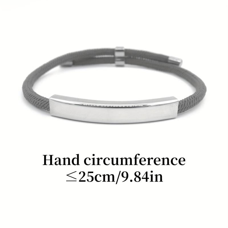 Custom Pet Name Engraved Stainless Steel Braided Pet Bracelet