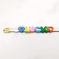 Personalized Pet Memorial Bracelet - Colorful Lettering, Up to 10 Characters