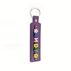 Personalized Purple Pet Memorial Keychain - Up to 8 Letters
