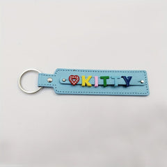 Colorful Light Pet Memorial Keychain with Customizable Letters