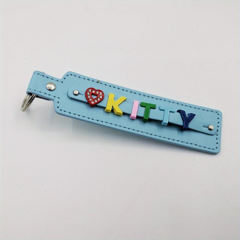 Colorful Light Pet Memorial Keychain with Customizable Letters