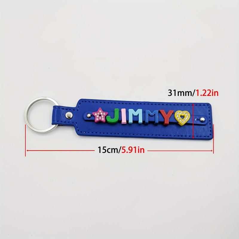 Personalized Pet Memorial Keychain with Colorful Letters - Up to 8 Letters