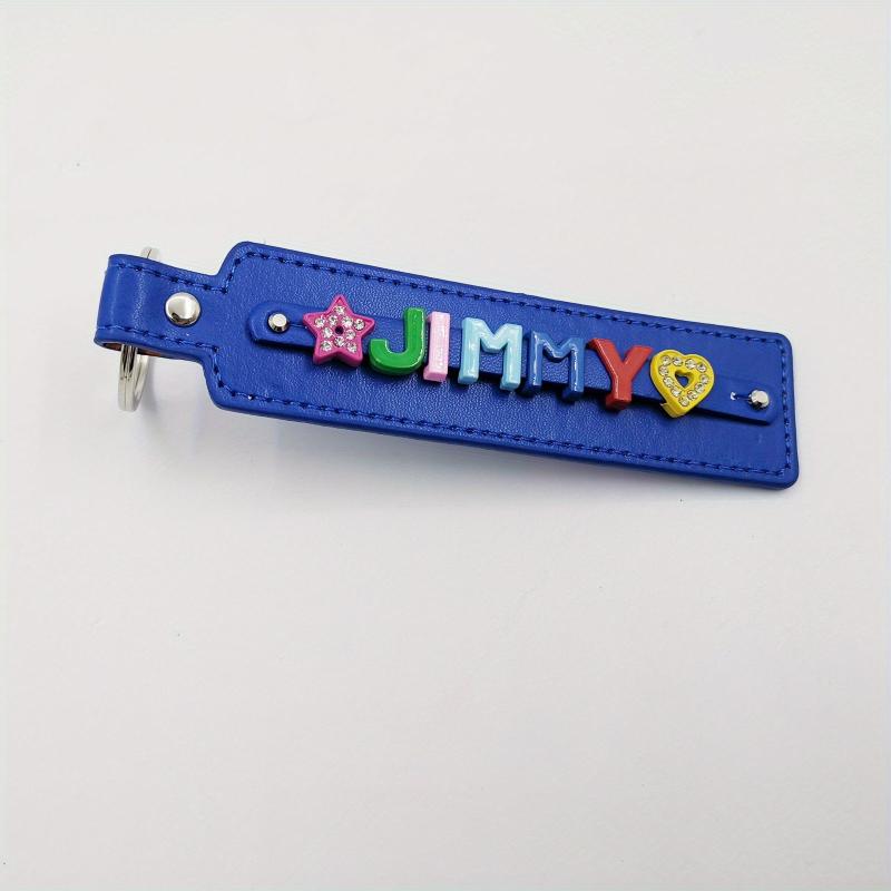 Personalized Pet Memorial Keychain with Colorful Letters - Up to 8 Letters